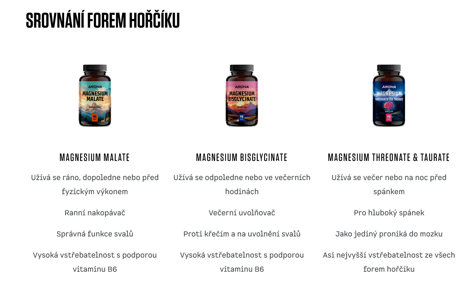 Screenshot 2025-09-22 at 11-59-11 Magnesium Bisglycinát - relaxační účinky úleva od křečí — AROHA - — AROHA